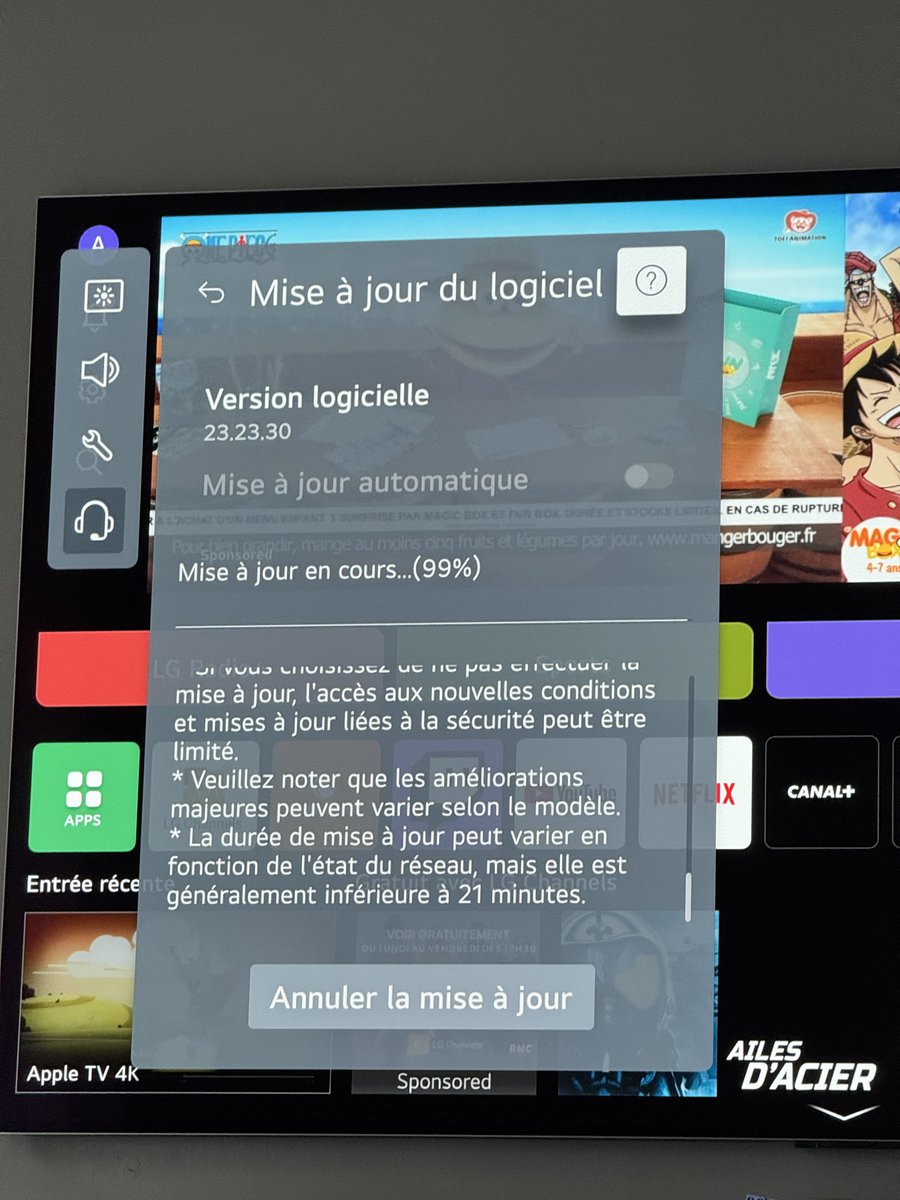 Alexprojectfr's tweet image. Mise à jour majeure pour les TVs #LG 
Disponible de mémoire sur les modèle M4, G4, C4, B4, M5, G5, C5, B5 si j’ai oublié des modèles n’hésitez pas à le dire en commentaire. Merci LG #Webos