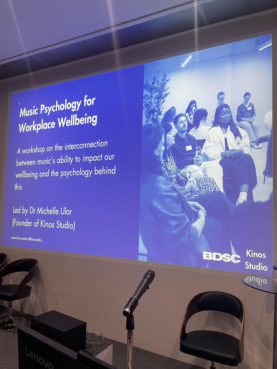 Kinos Studio (@kinosstudio_) on Twitter photo Our founder <a href="/DrMichelleUlor/">Dr Michelle Ulor</a> took Kinos to Wolverhampton a couple of days ago, showcasing our bespoke science-based music and wellbeing workshops for professionals attending the BDSC conference! Our founder <a href="/DrMichelleUlor/">Dr Michelle Ulor</a> took Kinos to Wolverhampton a couple of days ago, showcasing our bespoke science-based music and wellbeing workshops for professionals attending the BDSC conference!