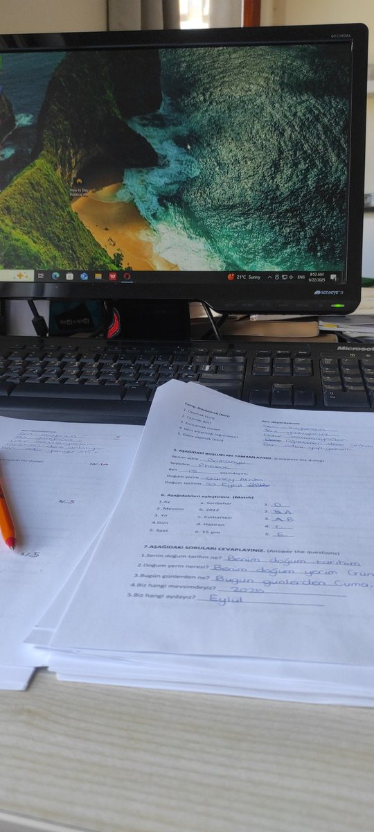 O zaman sınavları okuyalım :) 

Marking time ✍🏻