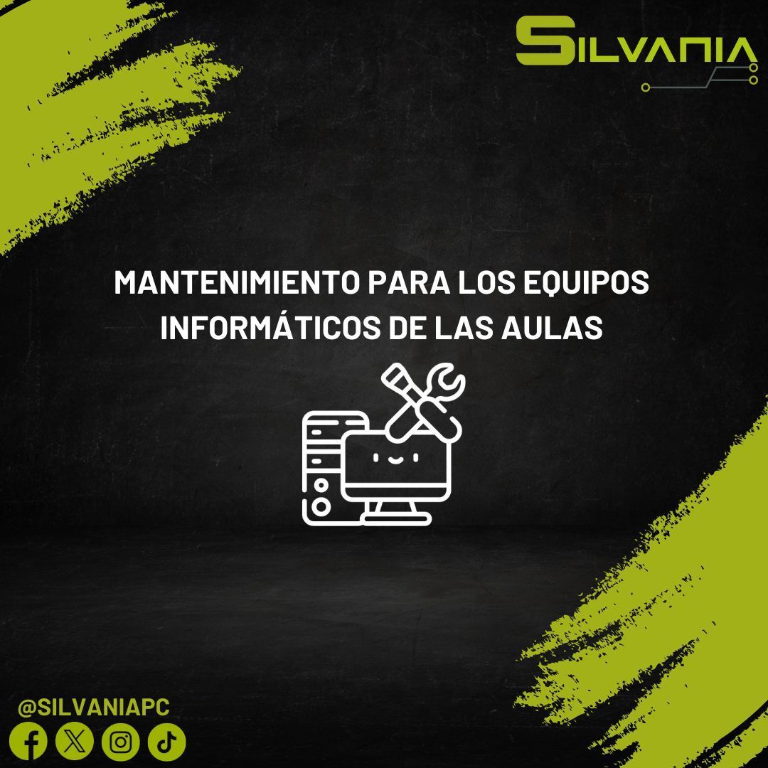 silvaniapc's tweet image. 🔧 ¡Mantén tus equipos informáticos de las aulas siempre listos con Silvania!

💻 Nos ocupamos de la tecnología, tú solo enseña.

📍 Silvania – Calle Lirios nº 7, Loja, Granada
☎️ 958 32 44 36 | 📩 info@silvaniapc.es
⏰ Lunes a Viernes: 08:30-13:30 / 16:30-19:30