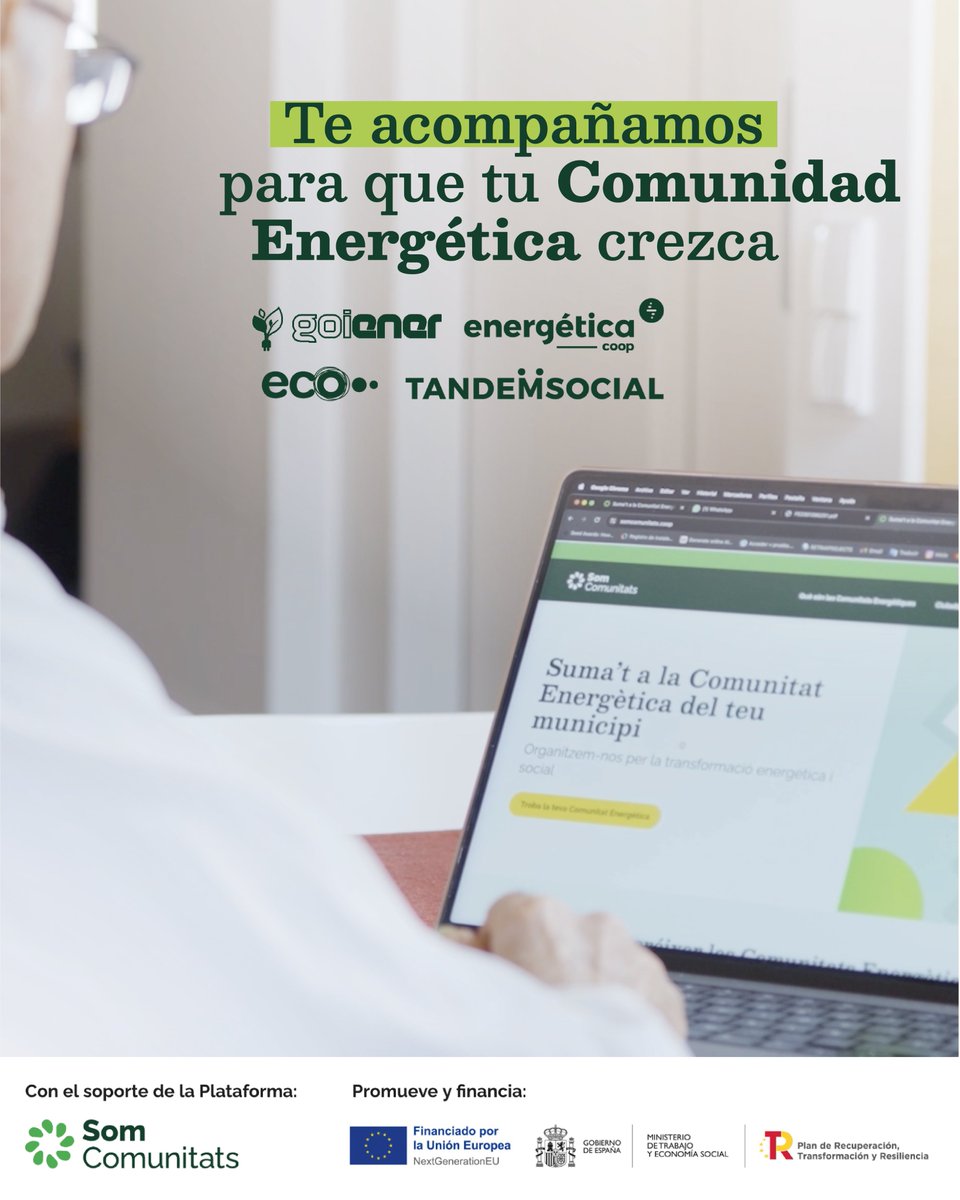 SomComunitats (@somcomunitats) on Twitter photo Explora cómo encontrar apoyo y conexiones con aquellas personas que como tú, quieren hacer de la energía la diferencia✨
somcomunitats.coop/es/noticies/80…
#SomComunitats #ComunidadesEnergéticas #1800ComunidadesEnergéticas 🌱 Explora cómo encontrar apoyo y conexiones con aquellas personas que como tú, quieren hacer de la energía la diferencia✨
somcomunitats.coop/es/noticies/80…
#SomComunitats #ComunidadesEnergéticas #1800ComunidadesEnergéticas 🌱