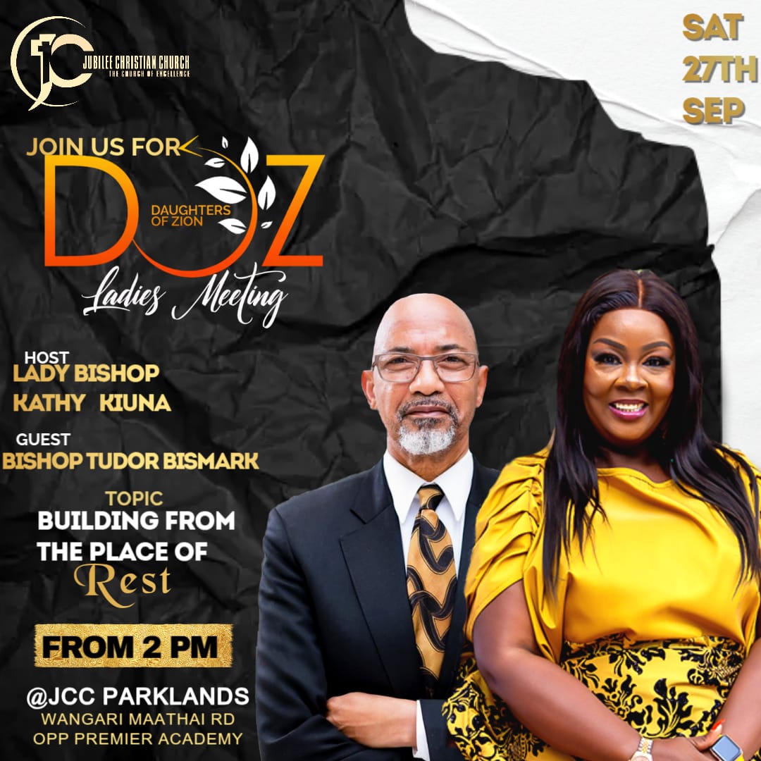 sharzmontana's tweet photo. Ladies, it’s time! 💃🏽 Join us this Saturday for #DOZYaSept  Building from the Place of Rest from 2pm  .@JccKenya with Lady Bishop .@RevKathyKiuna
Don't miss it, entry is free
Special guest  .@TudorBismark https://t.co/3KXJQ1nESI