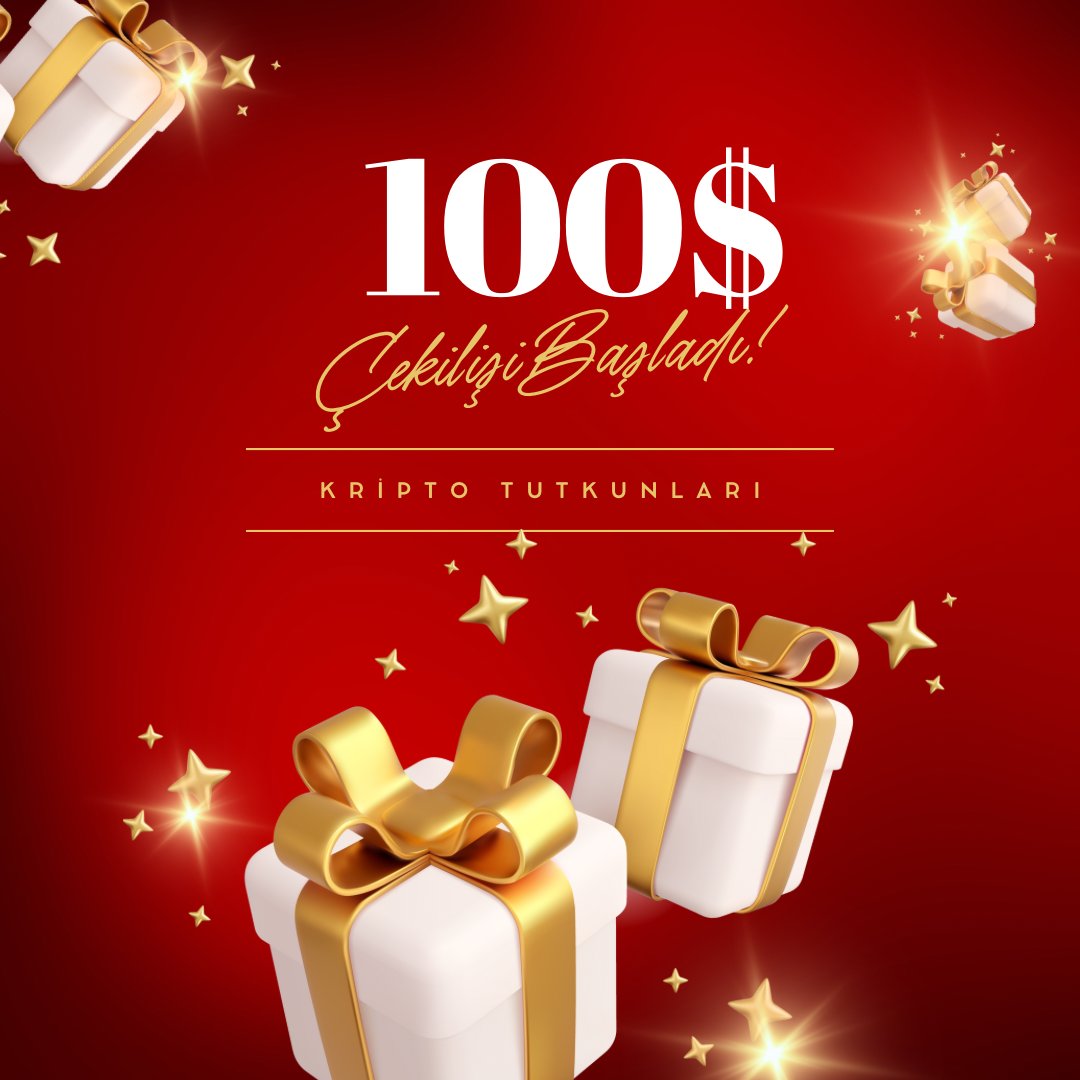 🎉 Kripto Tutkunları Çekilişi 🎉

🚀 Katılım Şartları:
1️⃣ Bizi takip et 👉 <a href="/KTutkunlari/">Kripto Tutkunları</a>
2️⃣ Telegram grubumuza katıl 👉 t.me/KriptoTutkunla…
3️⃣ Bu gönderiyi Beğen + RT yap
4️⃣ 2 arkadaşını etiketle 👥

🎁 Toplam 100$ ödül – 10 kişi kazanacak!
⏳Süre: 72 Saat

Bol şans 🍀✨