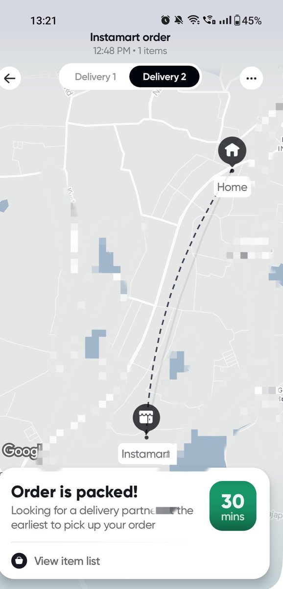 BijenderSingh04's tweet image. Hey @SwiggyInstamart @Swiggy #swiggy #instamart 
What kind of service is this.. when product is not available nearby... Why you are taking it from 10 km away...???  Instamart orders should come by 10 to 15 mins... and still I think NO DELIVERY till 2 hrs... SHAME  😡😠