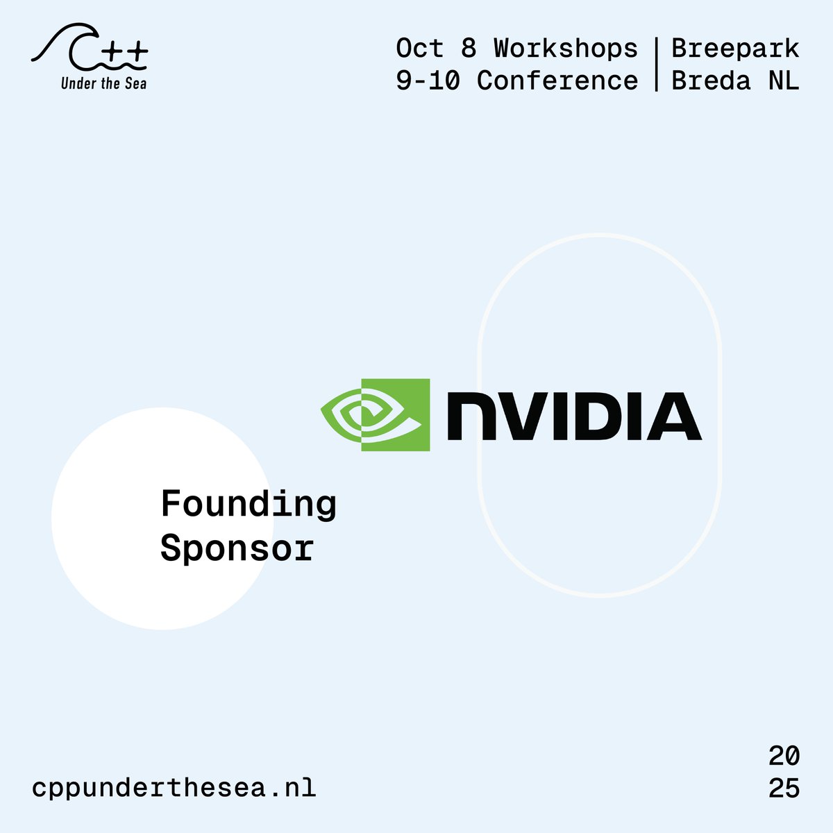 cppunderthesea's tweet image. NVIDIA has joined C++ Under the Sea 2025 as our Founding Sponsor. Meet the team on our exhibition floor  during the conference next month October 9 - 10 in Breda, the Netherlands. Two days of talks, two tracks each day, with three keynotes! store.ticketing.cm.com/cppunderthesea… #cpp