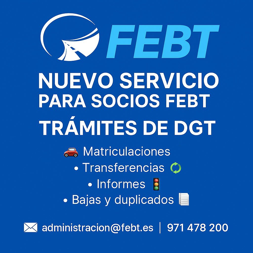 📢 Ponemos a disposición de nuestros asociados un nuevo servicio de tramitación directa ante la <a href="/DGTes/">Dir. Gral. Tráfico</a>

📒Ampliamos así nuestro catálogo de servicios con una gestión esencial para la actividad empresarial del sector
 
✅ Máxima comodidad, rapidez y precios altamente competitivos