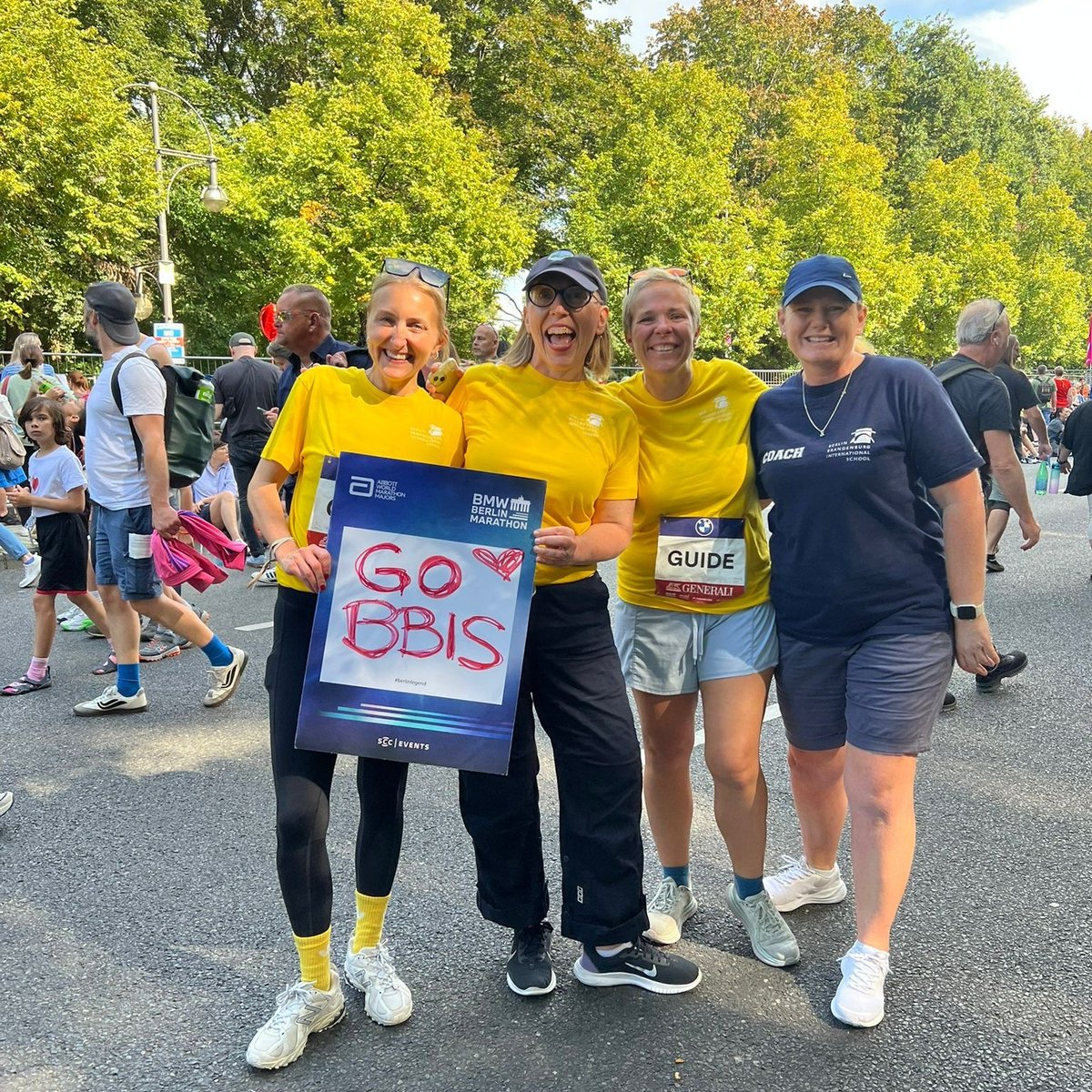 100 #BBIS students laced up their running shoes and ran the final 4.2195 km of the Berlin Marathon in the Berlin mini-Marathon! Alongside students from Berlin &amp; Brandenburg schools, they showed fitness, perseverance &amp; true community spirit. 💙 #BBISactive #berlinminimarathon