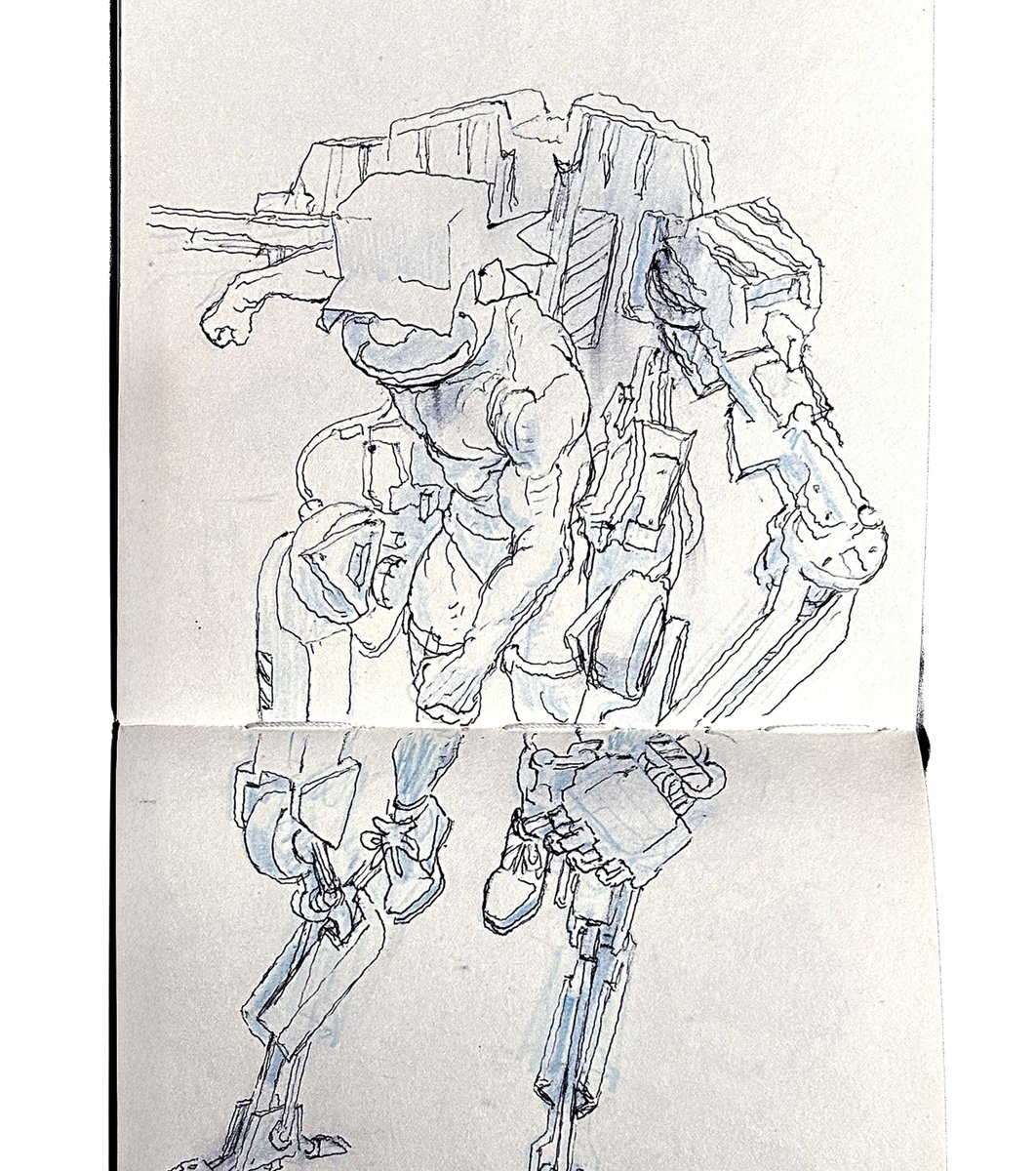 #exoskeleton concept for waruiko chinchinman. super inspired and i know waruikos next move.