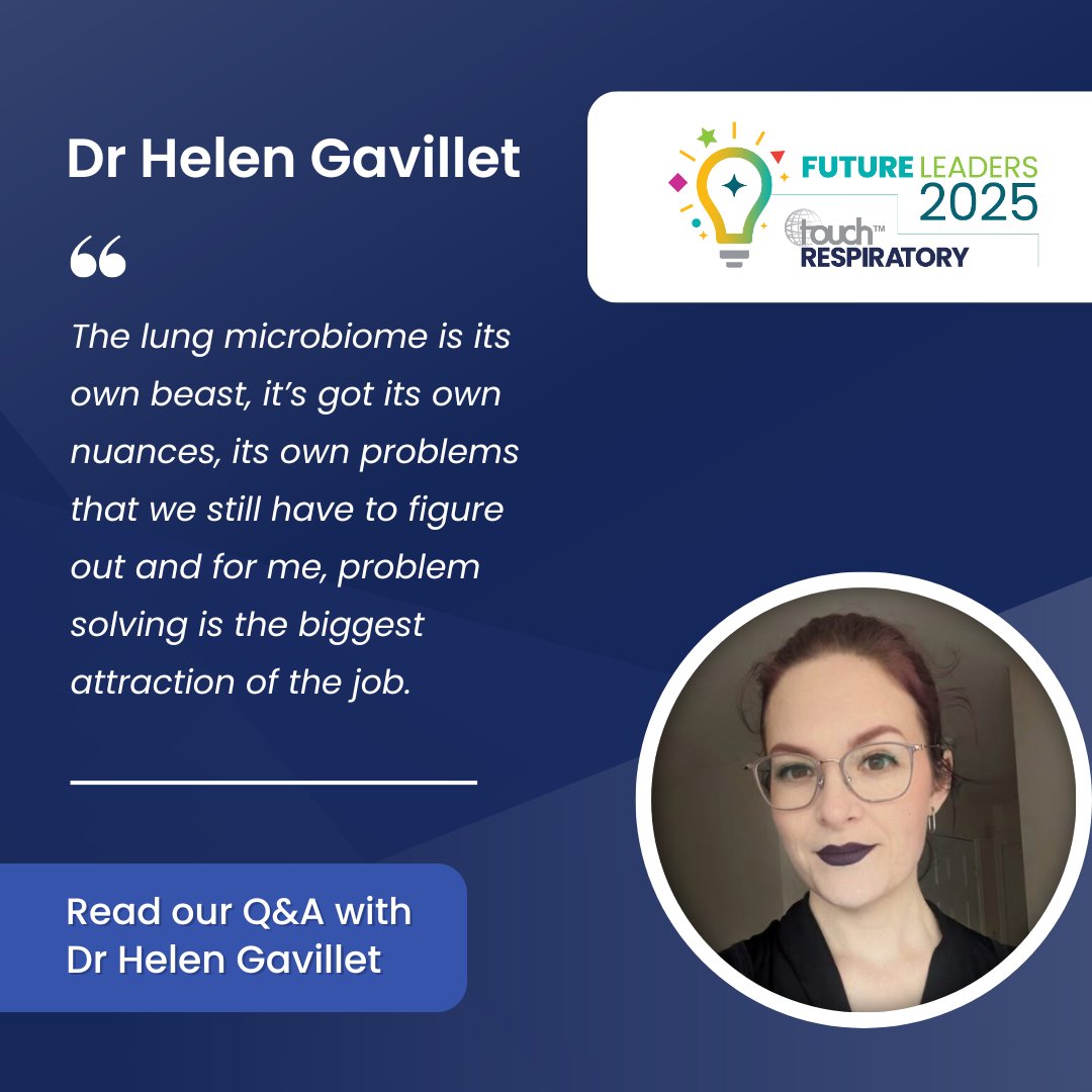 🌟 Future Leader Spotlight: Dr Helen Gavillet <a href="/H_gavillet/">Helen Gavillet</a>

As a winner of the RTI 2025 Rising Star award, Dr Helen Gavillet is helping drive new understanding of the lung microbiome in cystic fibrosis.

In this Q&amp;A, she reflects on the shift from gut to lung microbiota, the