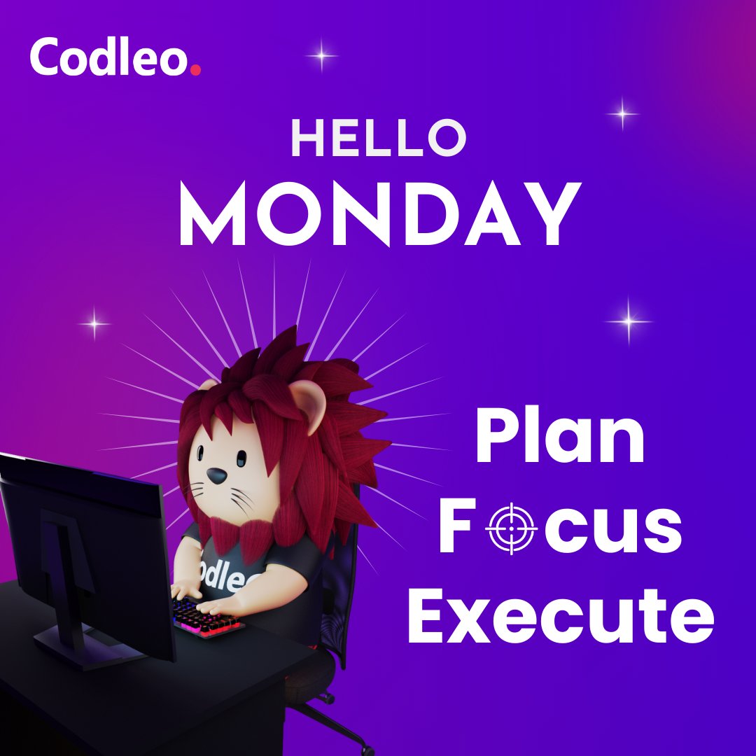 consultcodleo's tweet image. Start your week strong.
Plan.
Focus.
Execute.
Great weeks start with great Mondays
#MondayMotivation #Codleo #Leadership #Salesforce #salesforcepartner #salesforceconsultant #salesforcecrm