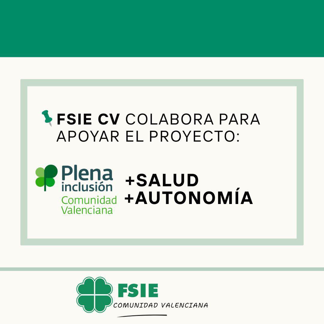 FSIE_CV's tweet photo. 🍀🔊 FSIE CV colabora con @PlenaCV para apoyar su proyecto +SALUD +AUTONOMÍA.
✍️ Con la firma de este acuerdo, #FSIECV respalda la iniciativa de @PlenaCV ,dando inicio a futuras colaboraciones en el sector de atención a personas con #discapacidad.
#FSIEconladisCapacidad https://t.co/XrW0EKvCvB