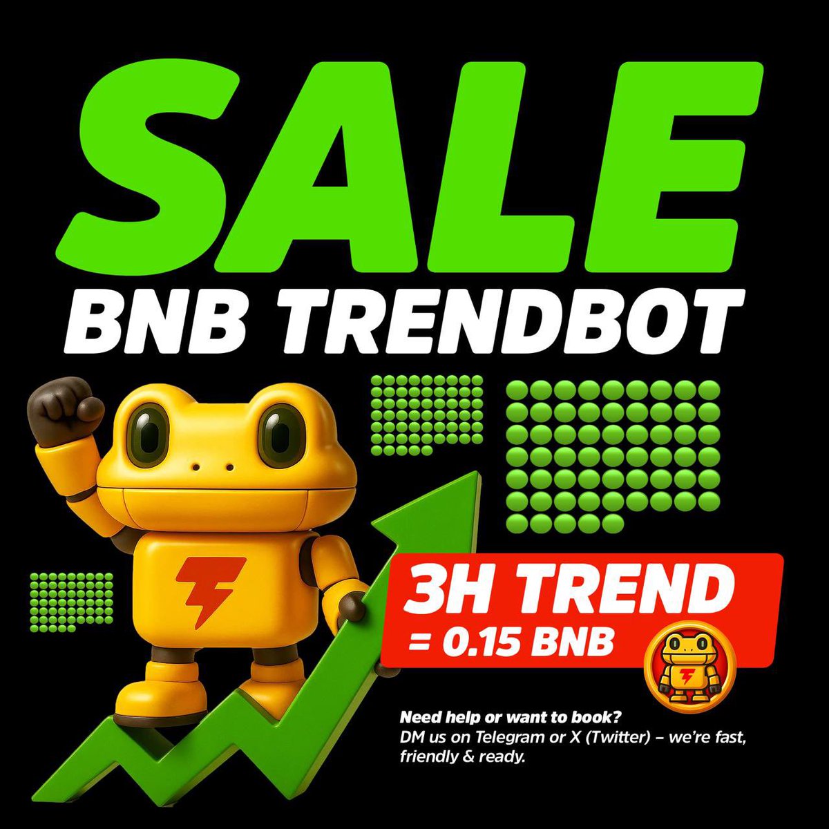TURBOBSC (@turbo_cto) on Twitter photo 🔥 3-Hour Trend. Just 0.15 BNB.
Turby500 is now live on BNB Chain — and it’s on sale.
Real trend placement. Real visibility. 🚀 Get seen without overpaying.
💡 Rent now – stay ahead.
DM us on Telegram or X (Twitter) – we’re fast, friendly & ready.
#Turby500 #BNB #TrendBot 🔥 3-Hour Trend. Just 0.15 BNB.
Turby500 is now live on BNB Chain — and it’s on sale.
Real trend placement. Real visibility. 🚀 Get seen without overpaying.
💡 Rent now – stay ahead.
DM us on Telegram or X (Twitter) – we’re fast, friendly & ready.
#Turby500 #BNB #TrendBot