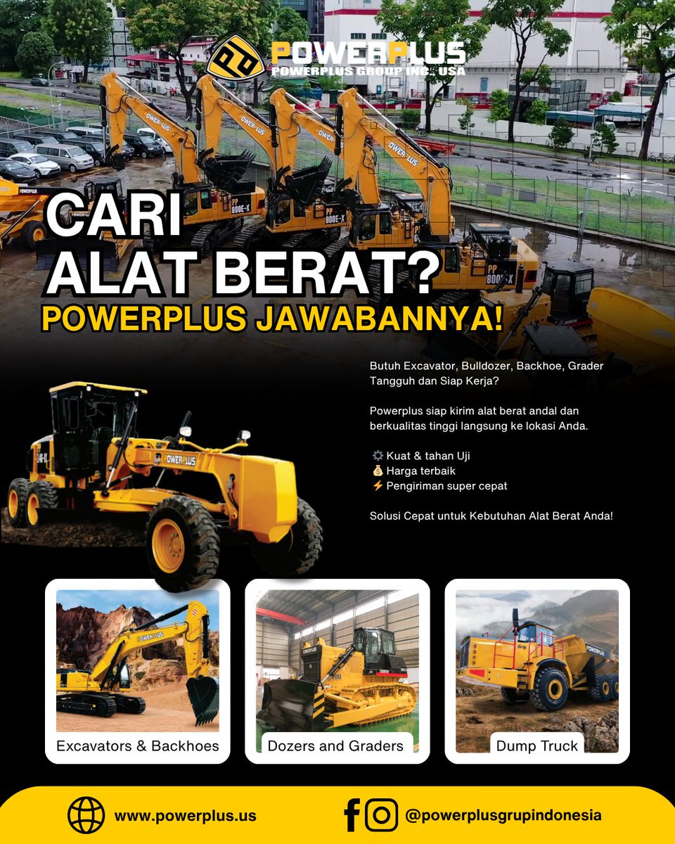 PowerplusgrupID's tweet image. Untuk informasi harga: ✆ +62 811-8112-8882

#POWERPLUS #JUALEXCAVATOR #ALATBERAT #JUALALATBERAT #JUALALATBERATJAKARTA #ALATBERATKALIMANTAN