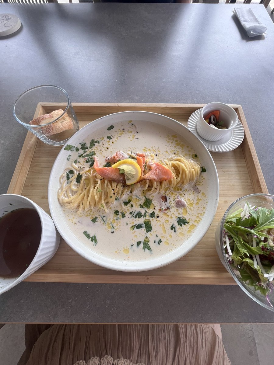 レモンパスタがおいしすぎた🥰