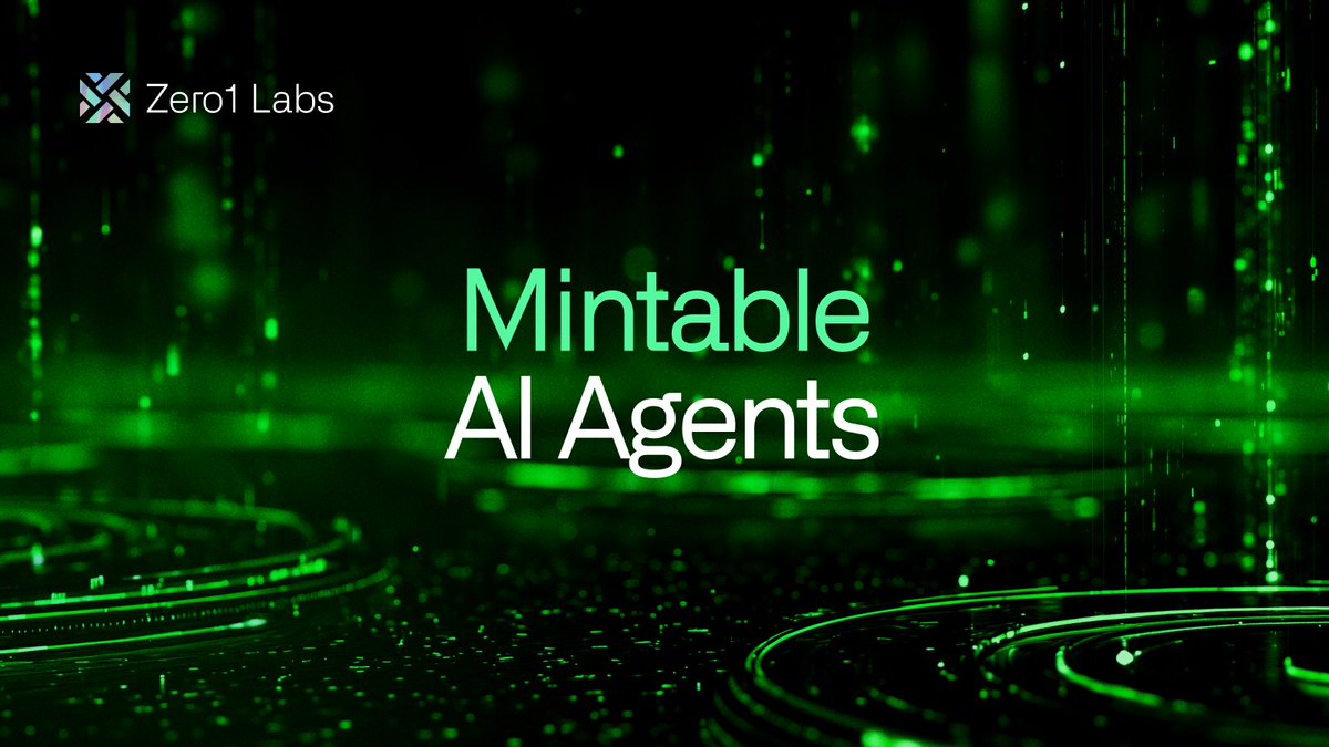 Coming soon: Mintable AI Agents A new standard that lets you own, trade,  and verify AI agents on-chain. Not just using AI — actually owning it.