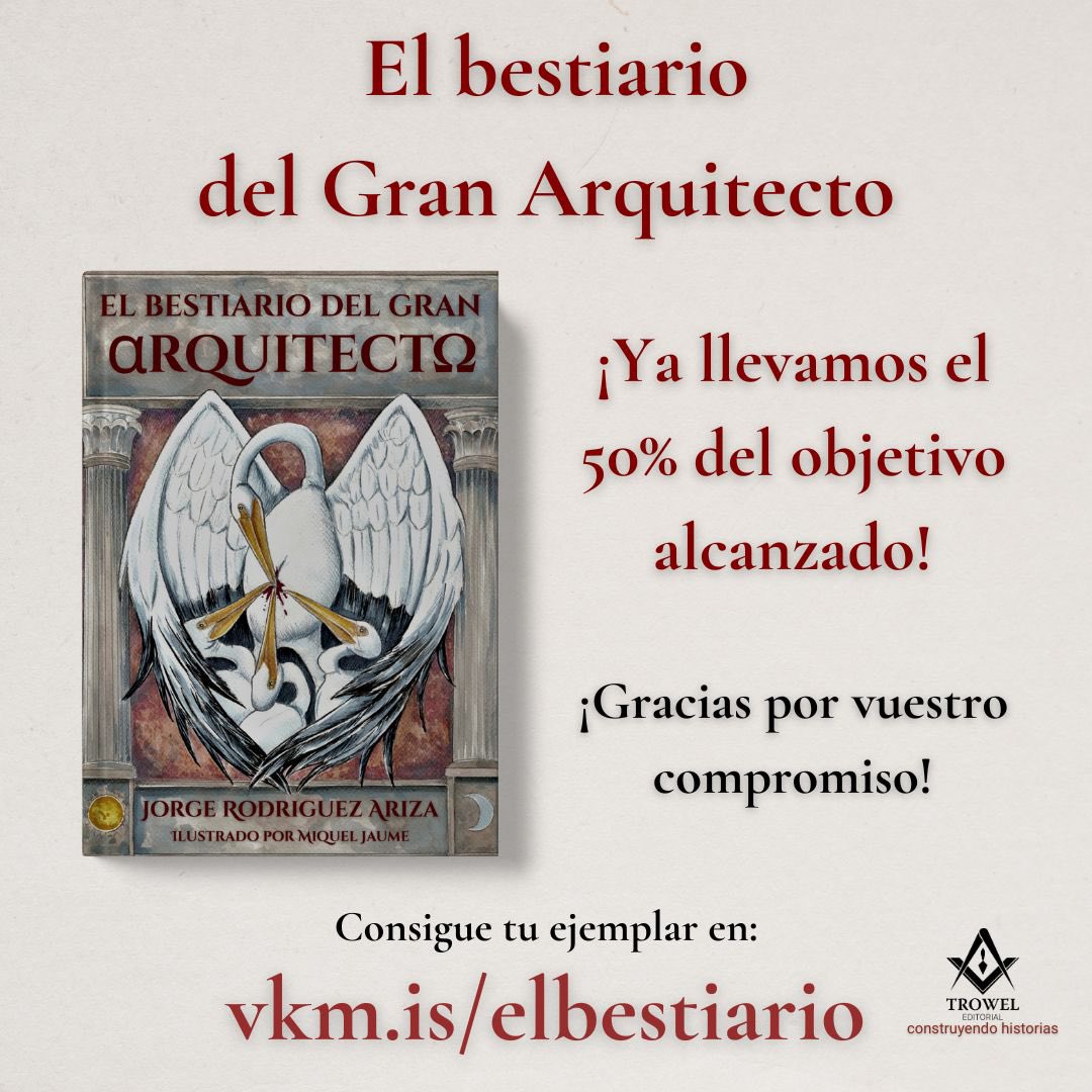 🔹 “El Bestiario del Gran Arquitecto” aparece en El Oriente de la <a href="/GranLogiaEspana/">Gran Logia de España</a> .

📖 Simbolismo, arte y masonería en una obra única que ya ha alcanzado el 50% en <a href="/verkami/">Verkami</a>

👉 Súmate: vkm.is/elbestiario

#Masonería #Simbolismo
