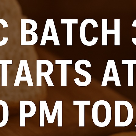 AIBTMINDIA's tweet image. BTC Batch 39 starts today at 7:00 PM (IST)! 🎉

The AIBTM Virtual Bakery Technology Course is kicking off this evening with participants from across the baking industry.

👉 Register here: forms.gle/9mhbXBPJtw8H3a…
#AIBTM #BakeryTechnology #BakeryTraining #BakeryCourse