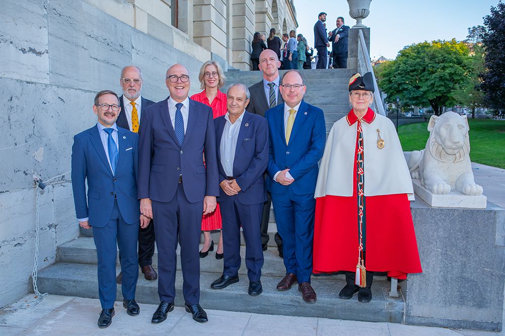 DCAF_Geneva's tweet image. 🎉 3 Geneva Centres – 2 Anniversaries – 1 Celebration 🎉 
On 18 Sept, DCAF, @TheGCSP &amp;amp; @theGICHD came together to celebrate a shared legacy of advancing global peace, #security &amp;amp; humanitarian action.

@vbs_ddps @SwissMFA @GE_chancellerie 

#GCSP30years #DCAF25