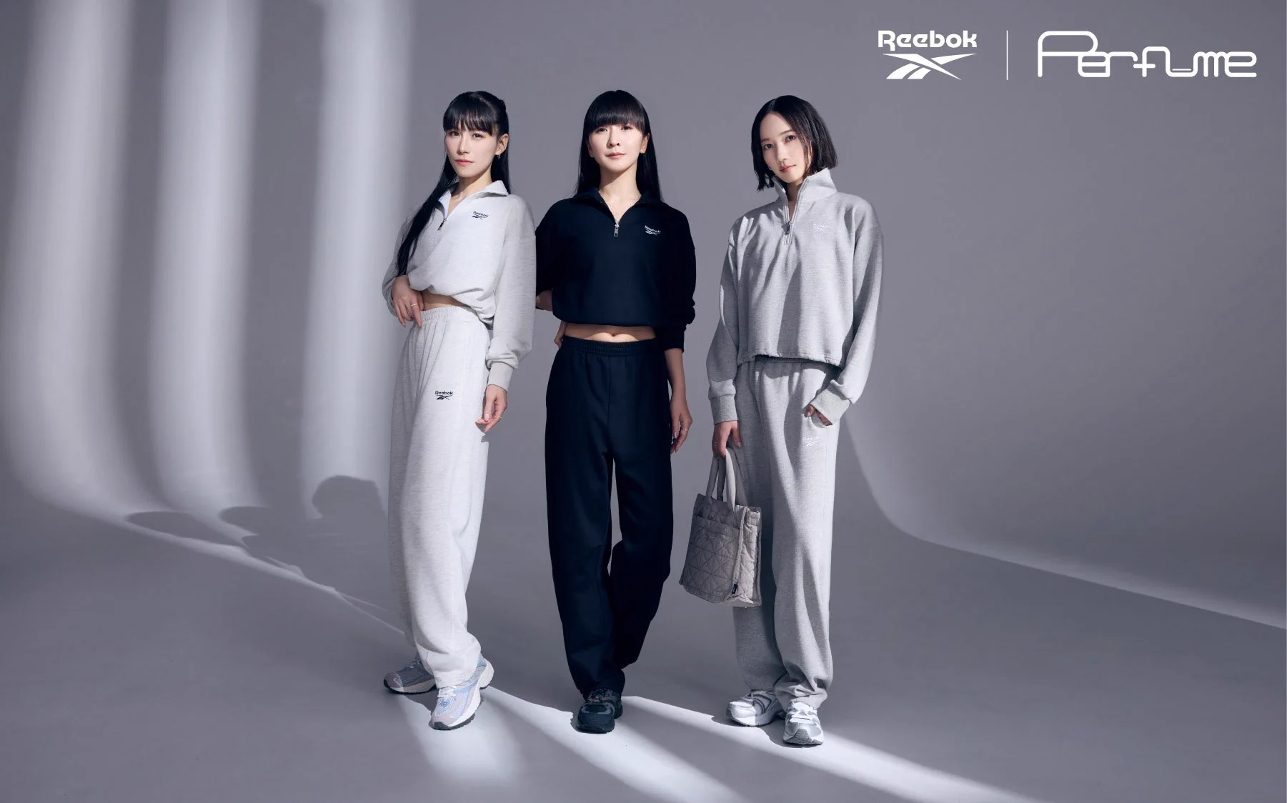Reebok Perfume のっち着用TRACK SWEAT チャコール Perfumeが