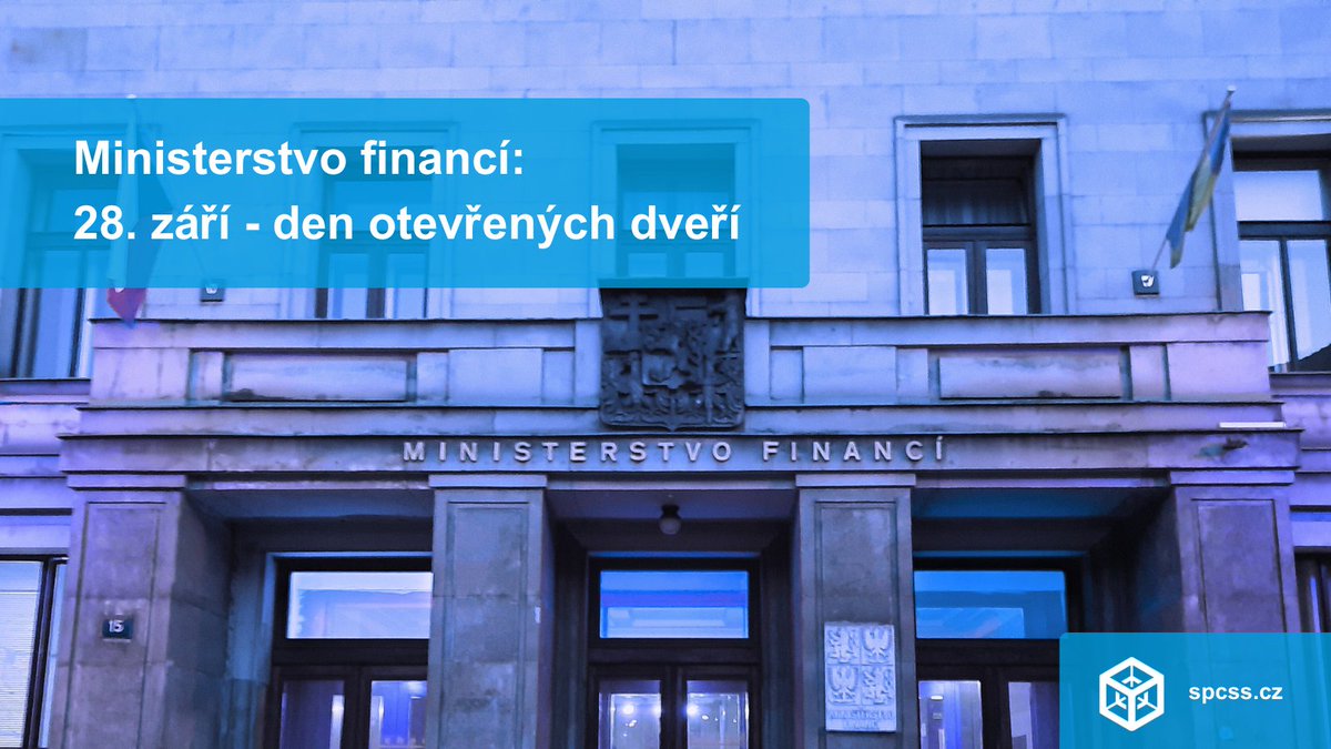 SPCSS_sp's tweet image. 🇨🇿 Den české státnosti=Den otevřených dveří na @MinFinCZ!
📅 Neděle 28. 9. od 10:00
🏛️ Prohlídky historických prostor, ukázky práce celníků, finanční gramotnost, MOJE daně a cloudové služby státu od nás #SPCSS.
🎟️ Vstup zdarma, registrace doporučena👉1url.cz/1Jdoo
#tip