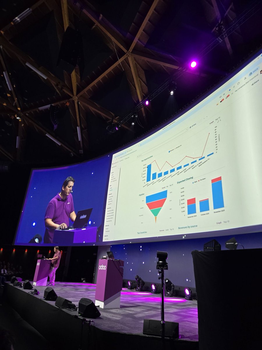zero_odoo's tweet image. Odoo Experience 2025 ishte fantastik. Prezantimi i Odoo V19 vuri theksin se e ardhmja e ERP eshte mbi AI dhe menaxhimi i biznesit nepermjet nderlidhjes se Odoo me AI eshte e ardhmja e padiskutueshme. 
•
•
•
#odooexperience2025 #odoov19