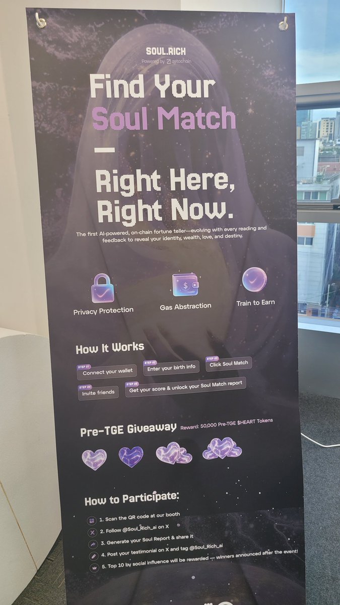 jangjun219's tweet image. 제타체인 밋업왔습니당
제타체인 유니버스설 앱 쇼케이스진행중!!
다양한 부스가 열려있네요
여기는 Soul.rich 
집단집성을 이용한 AI학습 관련이네요
곧 메인넷이 오픈예정이라네요!!

#SoulDrop