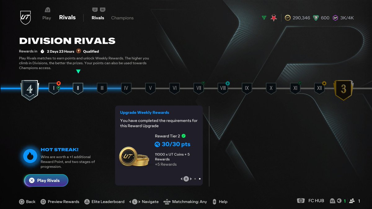 Gazza79FC's tweet image. Division 4 ✅️
Pajor 🧠
Ladder 🔜 
#EAFC #FCPRO #EAFC26