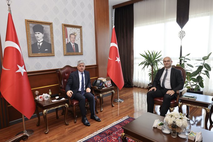 Sakarya Valisi Rahmi Doğan, Banka Müdürü Bakcan’ı Kabul Etti