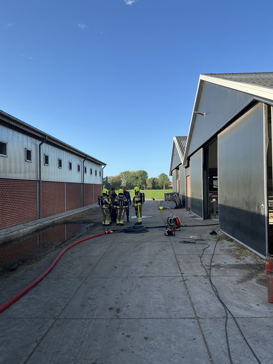 Stalbrand geblust door brandweer in gemeente Maasdriel