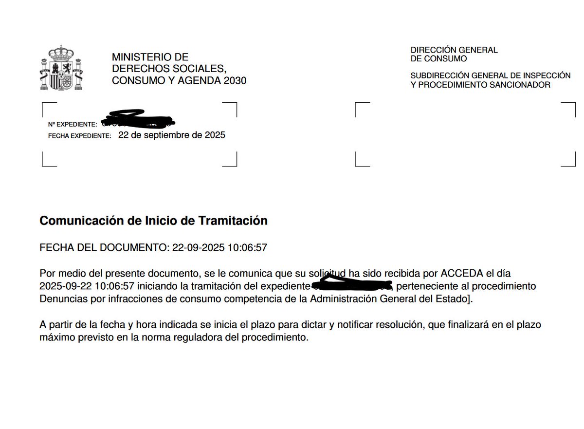 En virtud del articulo 47 del Real Decreto Legislativo 1/2007, de 16 de noviembre, vamos a seguir escalando el problema para que el ministerio lo estudie y sancione

Paralelamente, interpondremos denuncia en el juzgado aprovechando que no requiere de abogado, procurador y tasas