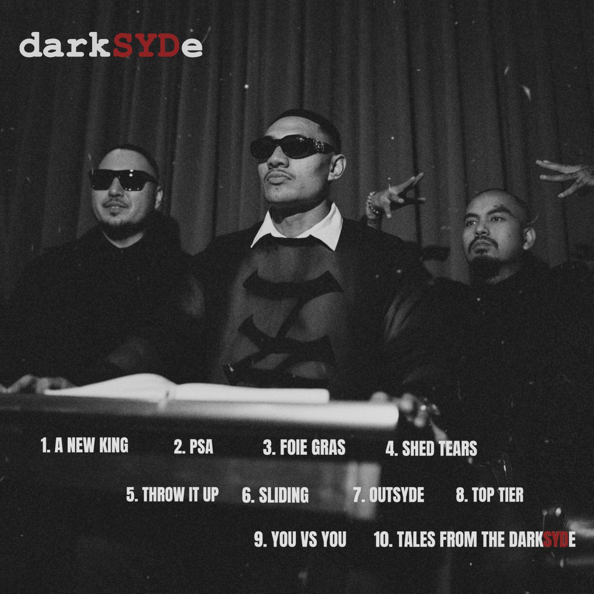 “TALES FROM THE DARKSYDE”

Produced, mixed and mastered by SKEP with ILL P &amp; myself on the mic.

Support ya locals and Pre-save / Pre-order now! 🔗 distrokid.com/hyperfollow/dx…

COVER ART bilistik | TRACKLIST ffc.photos  johnnyhau