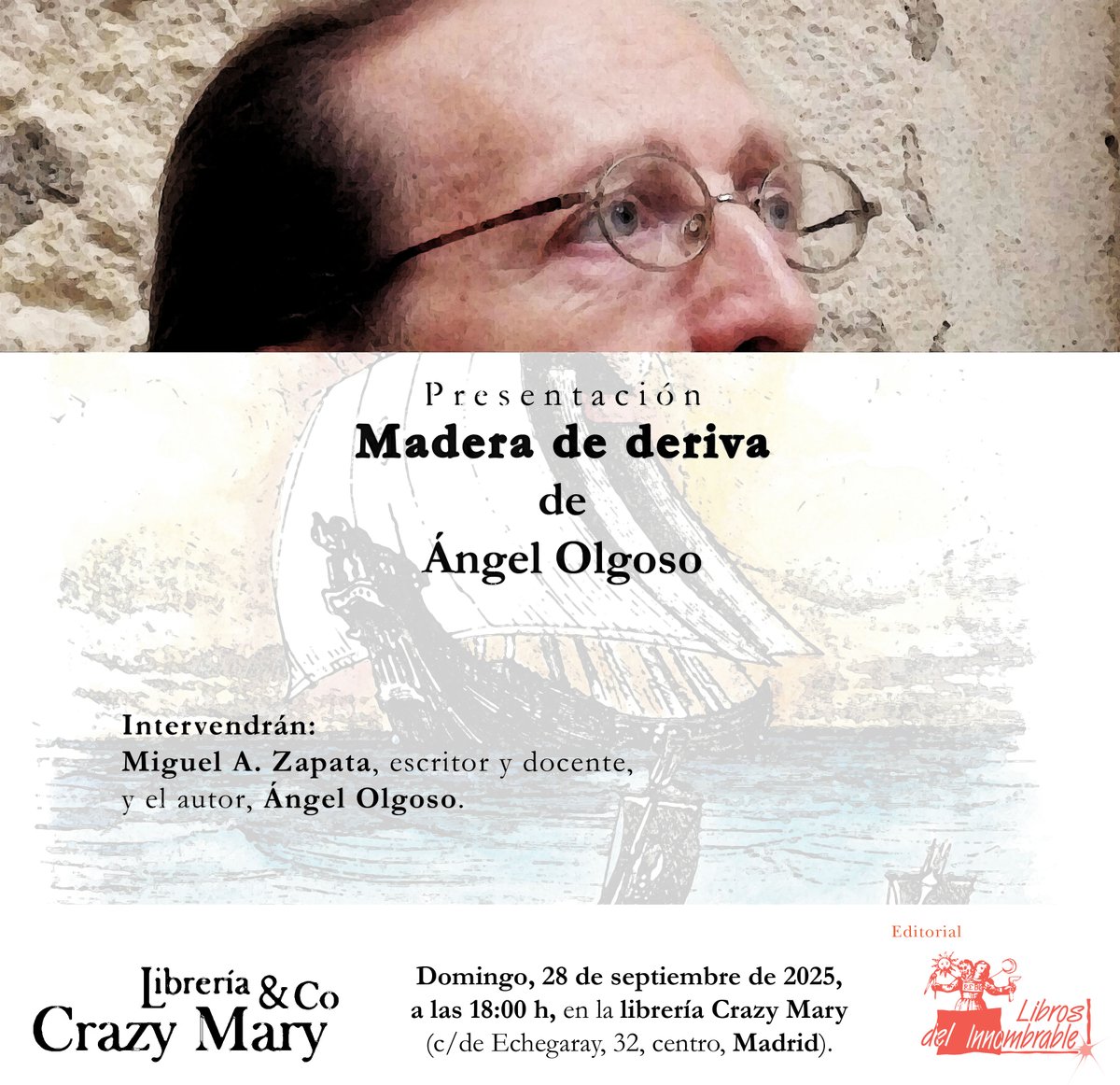 Esta semana tenemos dos citas imperdibles en Madrid y Zaragoza. 

#PresentaciónDeLibro #LibrosDelInnombrable #ÁngelOlgoso #AteneoDelAgartha #LaCábalaEnElCorazón #MaderaDeDeriva #Literatura #EventosLiterarios #Madrid #zaragoza