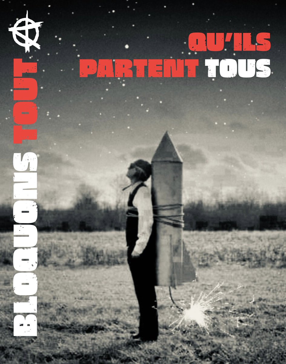 #BloquonsTout Qu’ils partent tous 😘✊🐈‍⬛🏴
#IndignonsNous #10septembre