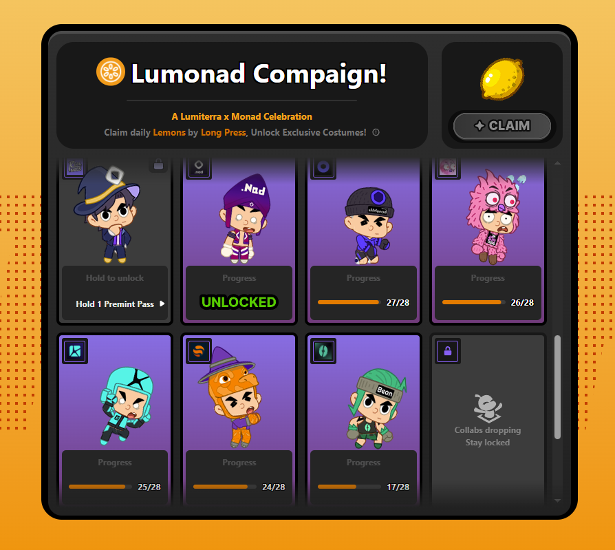 AlexYakovlevvv's tweet photo. I want to have my heroes dressed in costumes before the Monad mainnet launches.
https://t.co/xklEokDVu2
#monad #lumiterra #monadscore #monai https://t.co/vsb9VZ4lWc