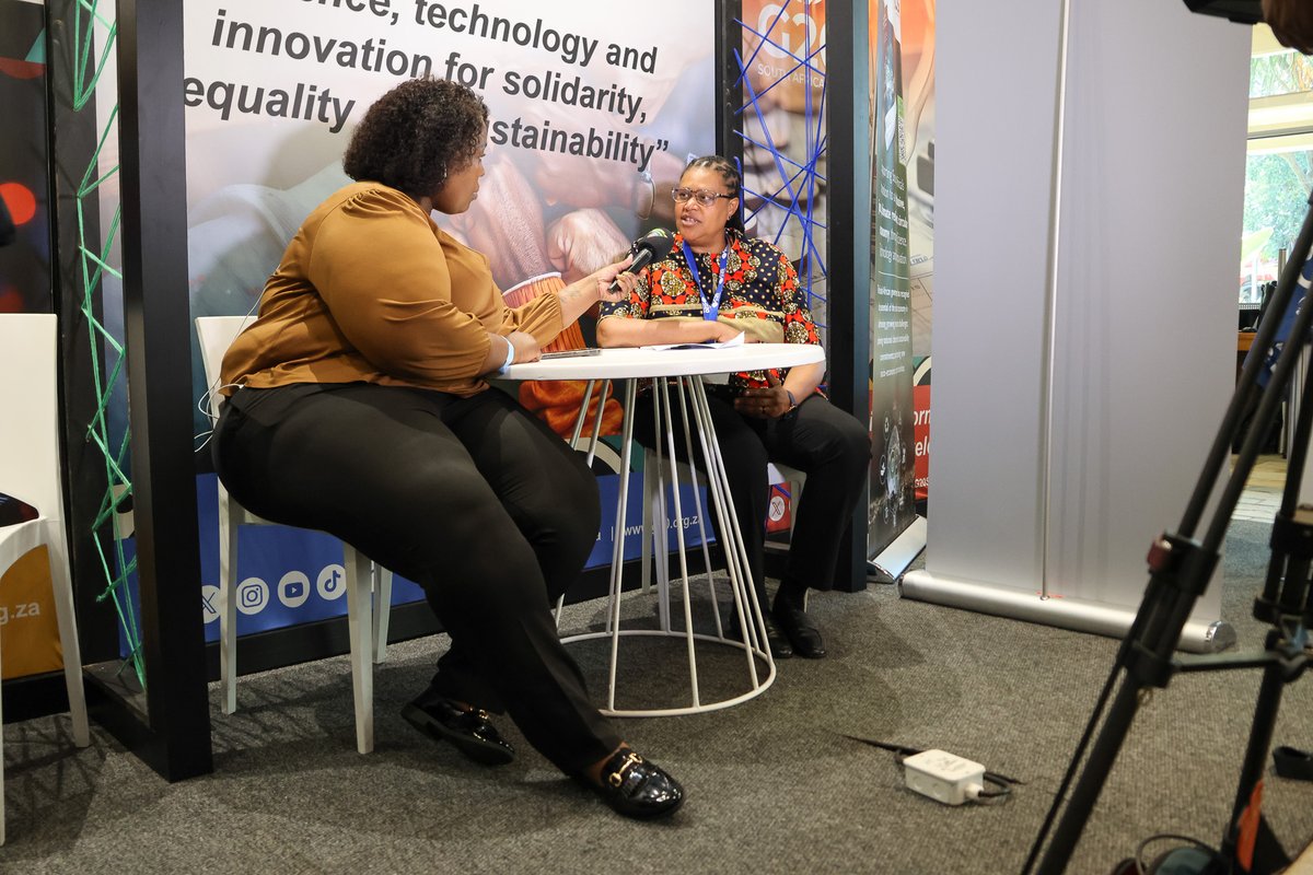 dstigovza's tweet photo. Acting CEO of the National Advisory Council on Innovation, Ms Anneline Morgan spoke to the SABC regarding her chairmanship of the Chief Science Advisers' Roundtable (CSAR) that took place on 21 September 2025. Where there was a historic adoption of the #G20CSAR Outcome Statement. https://t.co/ND9Y0Yvr47