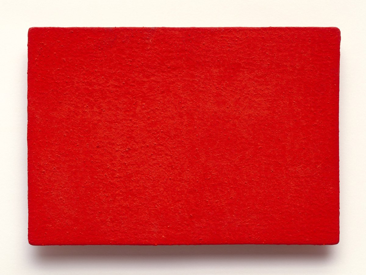 Untitled red monochrome (M 63) by Yves Klein #artbots #guggenheim