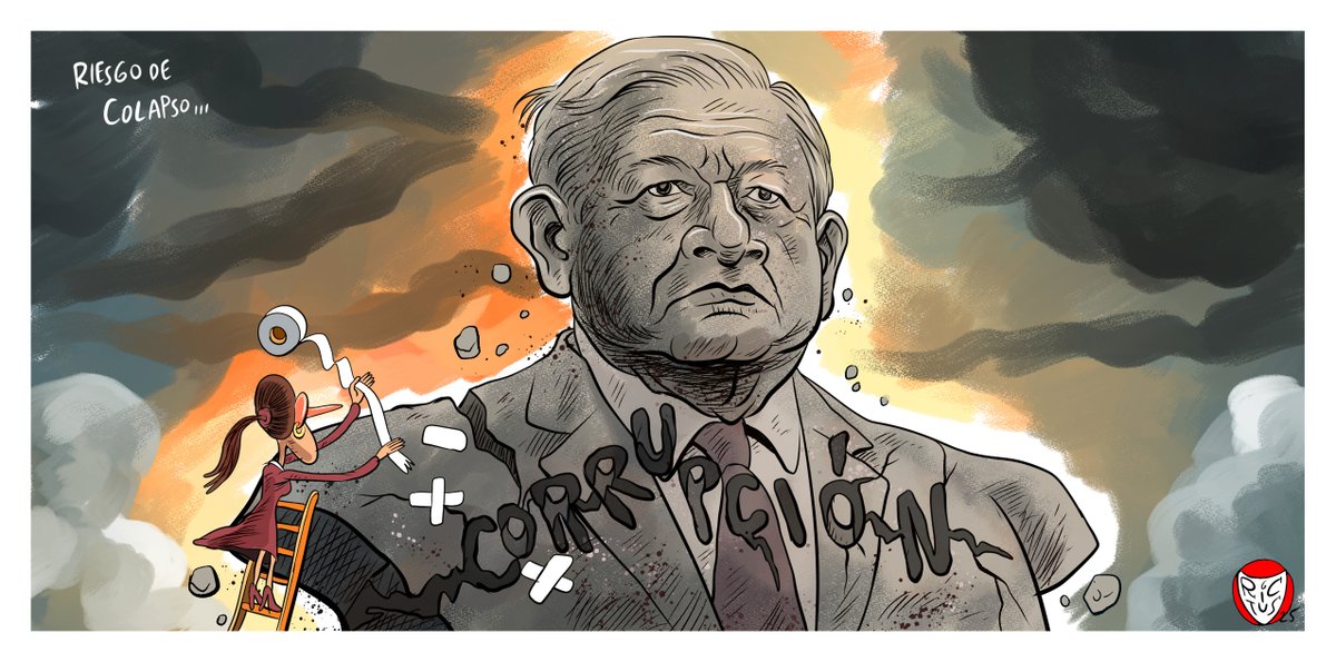 "Riesgo de colapso" Cartón publicado en <a href="/ElFinanciero_Mx/">El Financiero</a>