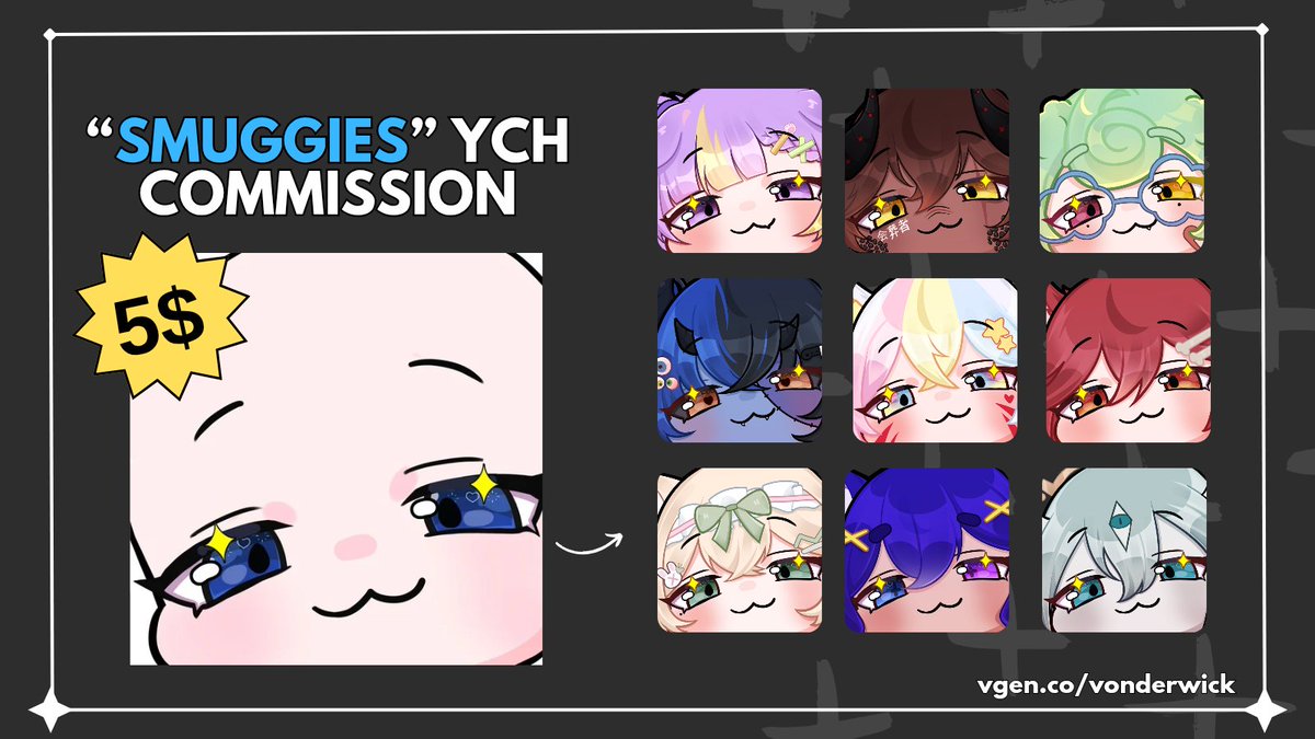 vonderwick's tweet image. who want a free smug emote, I&apos;ll work on it today. Only picking 1 winner :3 drop your oc or vtuber character down below

#artmoots