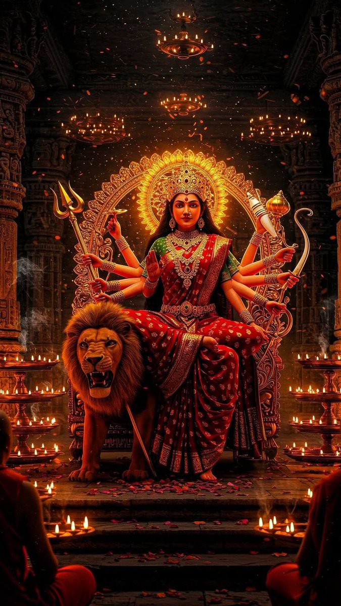 manthriji's tweet image. &quot;या देवी सर्वभूतेषु शक्तिरूपेण संस्थिता।
नमस्तस्यै नमस्तस्यै नमस्तस्यै नमो नमः।।&quot;
Greetings  on Sharadiya #Navratri
May Maa Durga bless you all with happiness, peace, strength, and prosperity in your lives.
Jai Mata Di! 
#navratrispecial