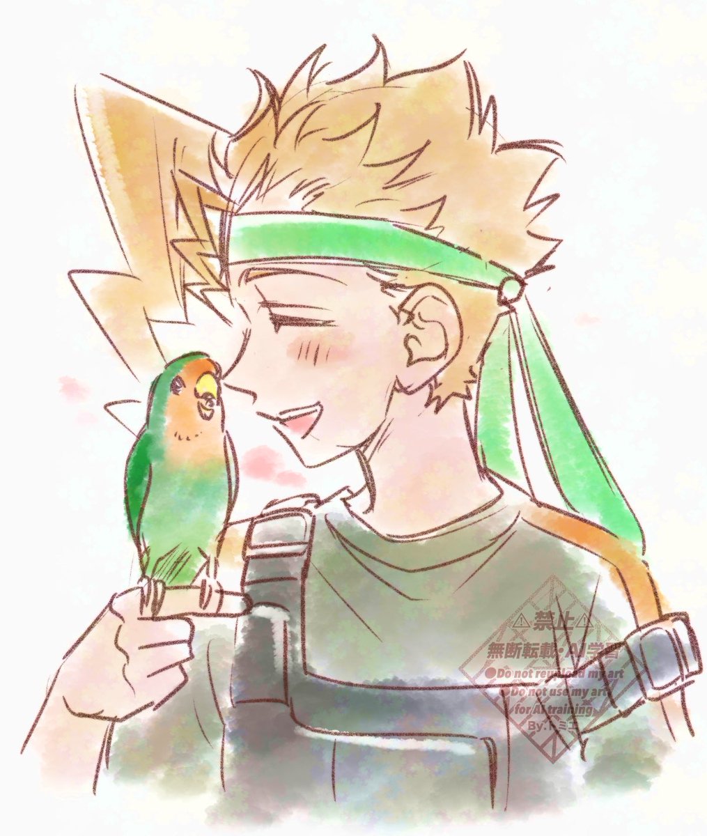 休憩時間の息抜き
推しと推しインコ🐢🦜✨