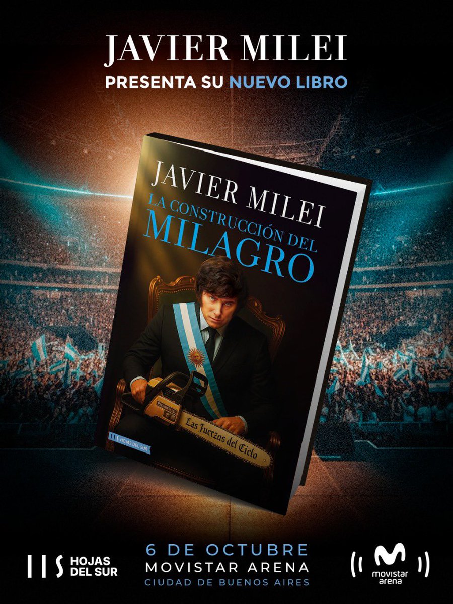“El mérito de Milei no es solo económico.
Su mayor logro fue que no explotara todo al desactivar la bomba atómica que heredó del kirchnerismo.”
Prólogo escrito por <a href="/marceloduclos/">Marcelo A. Duclos</a> 
El 6 de octubre estaremos acompañando al Presidente en el Movistar Arena.

Reserva tus entradas en: