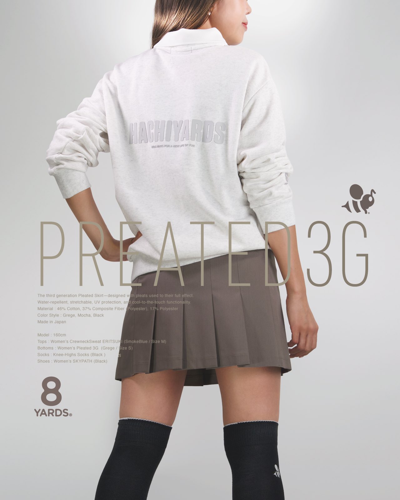 8 YARDS.プリーツスカートM 8YARDS on X: 