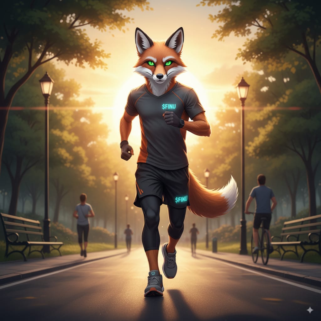 Morning runs hit different when you’re chasing $FINU gains. 💨🔥