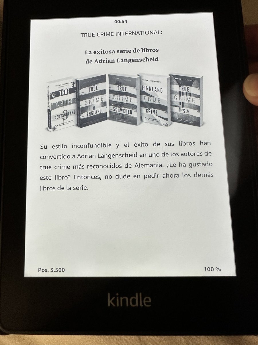 Terminé mi libro número 12 del año.
Maravilloso este escritor…

#TrueCrimeEspaña 
#AdrianLangenscheid