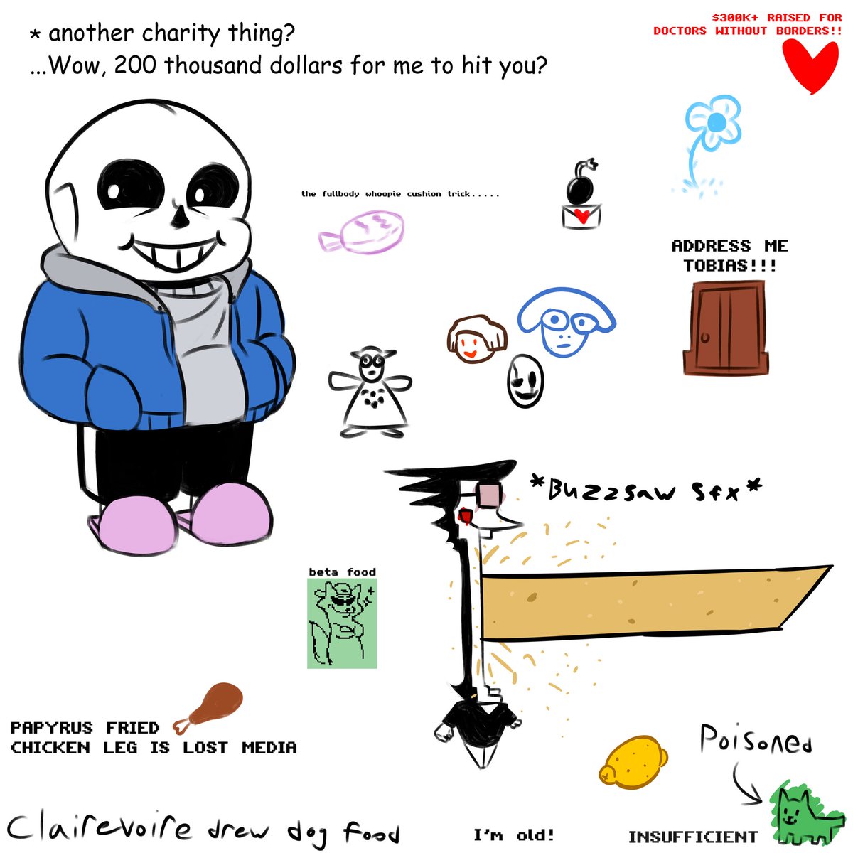 Stable_MidDay's tweet image. Drew some doodles about the Undertale 10th Anniversary Live Streams