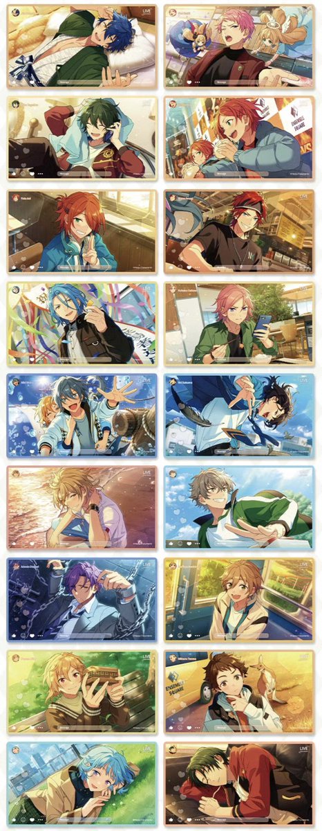 あんスタ 中国 LIVEクリアカード 全49種 サイズ:125*70mm 10月1