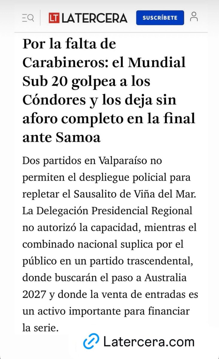 PatoRojasAbalos's tweet photo. Esto no puede ser. Nos jugamos ir a el 2do mundial de la historia. Debe ser a estadio lleno!
#aforocompleto #VamosCóndores
@GobiernodeChile @DPRValparaiso @INDChileOficial @chilerugby @Condores_rugby https://t.co/6HR4T8MYda