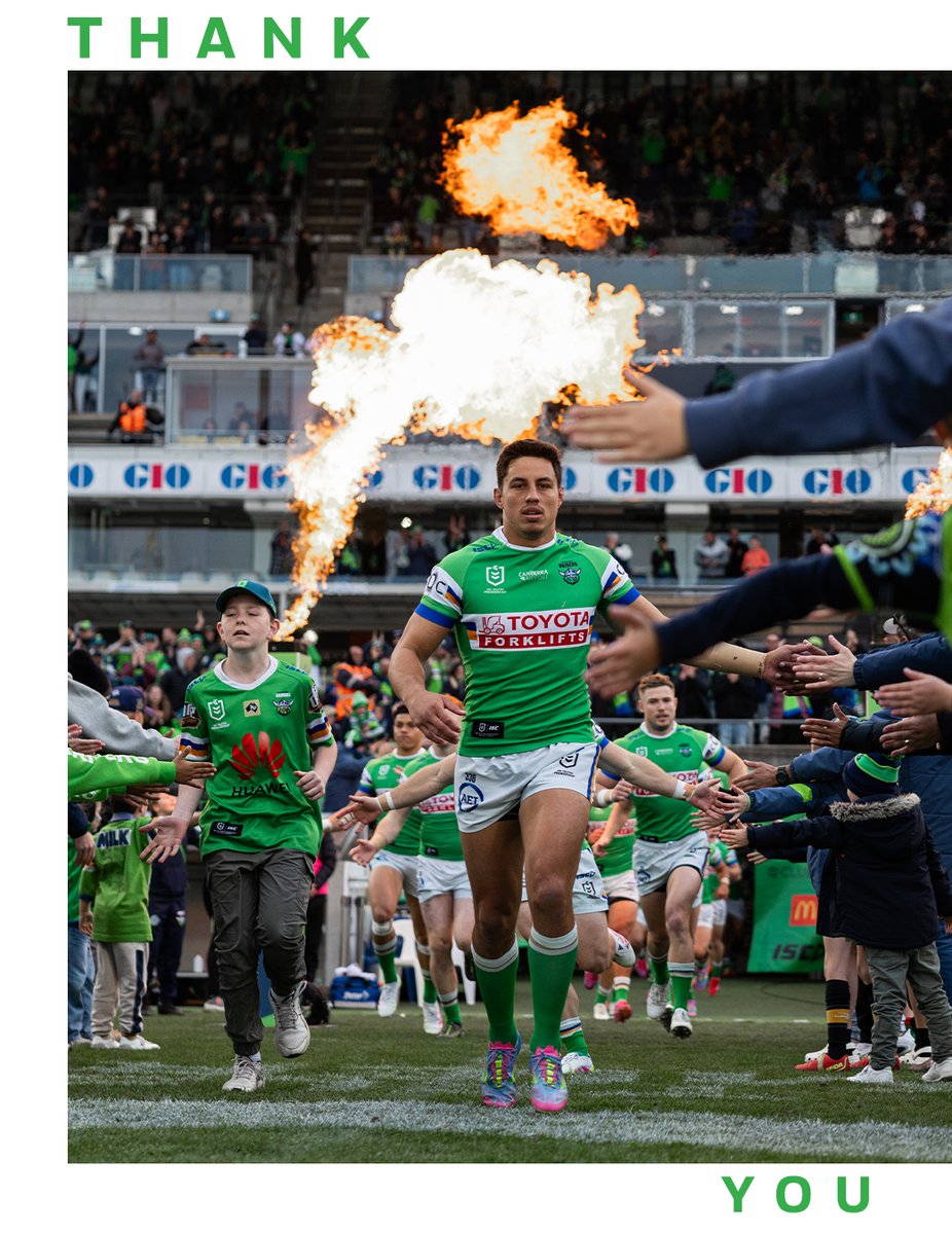 RaidersCanberra's tweet photo. A season to remember.

Although it hasn't ended how we'd all hoped, the belief and passion shown will carry us forward.

Thank you to all of our members and fans for your support, we hope you've enjoyed the ride 💚

In 2026, You'll See Green... https://t.co/1foXGN0t2I