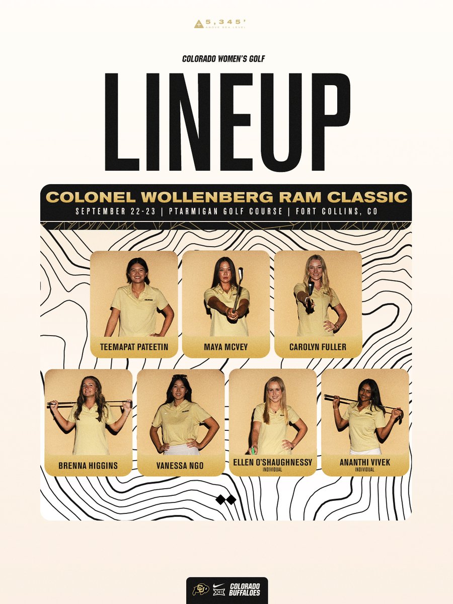 All 7 teeing off at the Ram Classic. Get out to Ptarmigan if you're in the area to support your Buffs 9/22-23 buffs.me/46Oi1da