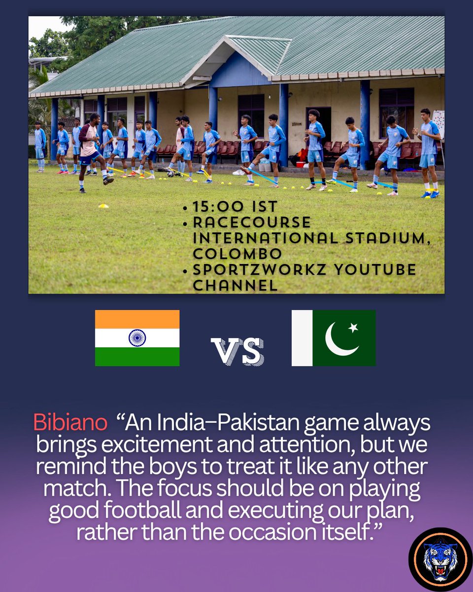 Football_IND15's tweet photo. 🇮🇳🆚🇵🇰
Today, India will aim to secure the top position in the group.
What is your prediction?
#IndianFootball #IndvsPak #safffootball #PakistanFootball https://t.co/cHpESU6LGv
